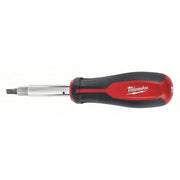 Milwaukee 48-22-2760 Multi-Bit Screwdriver #1/1/4 in/#2/3/16 in/3/8 in Tip Size, 8 Tips, 10 in Overall Lg - KVM Tools Inc.KV406R65