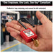 Master Lock 406RED Lockout Padlock Keyed Different, Thermoplastic, Std Body Body Size, Plastic, Red - KVM Tools Inc.KV1TDC9