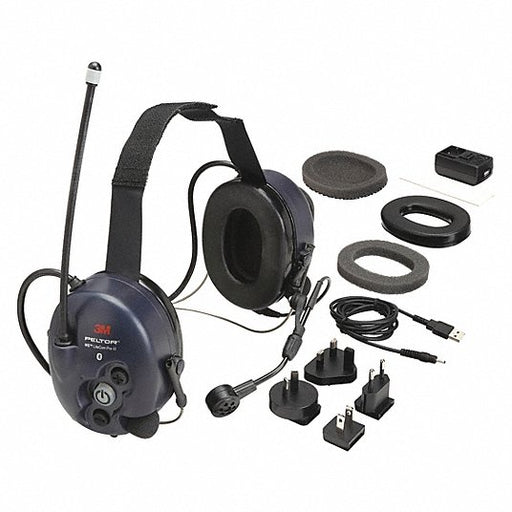 3M Peltor MT73H7B4D10-NA Behind-the-Neck Communication Headset, 28 dB, Dark Blue - KVM Tools Inc.