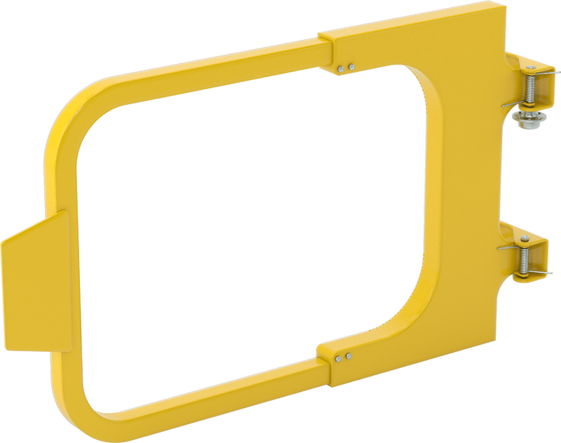 McMaster 4073K66 Self-Closing Safety Gate, Style A, Yellow Powder-Coated Steel, for 20" to 30" Opening, OSHA Compliant