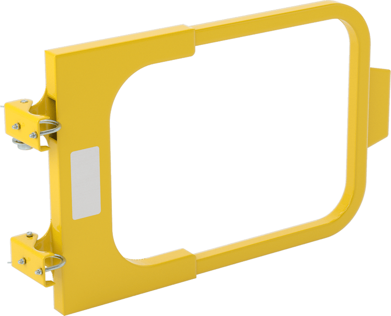 McMaster 4073K66 Self-Closing Safety Gate, Style A, Yellow Powder-Coated Steel, for 20" to 30" Opening, OSHA Compliant