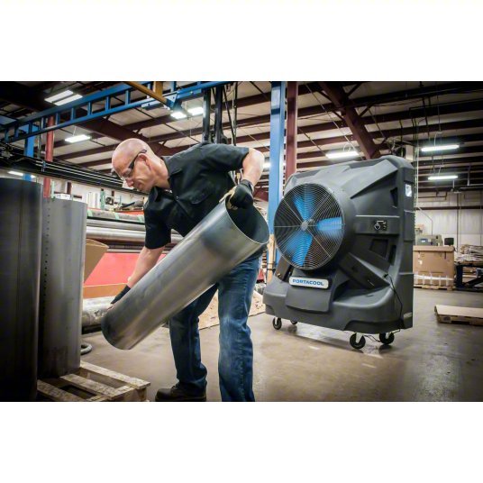 Portacool PACJS2601A1 Portable Evaporative Cooler 36 in Blade Dia, 3125 sq ft, 12,500 cfm, 115V AC /5 - 15P - KVM Tools Inc.KV40JJ48