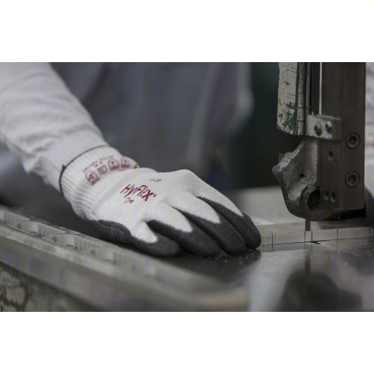 Hyflex 11 - 735 Coated Gloves L (9), ANSI Cut Level A4, Palm, Dipped, Polyurethane, Sandy, 1 PR - KVM Tools Inc.KV40LJ83