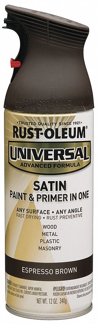 Rust-Oleum 247570 Spray Paint, Std Spray Paints, Gen Purpose Spray Paint, Brown, Solvent, Modified Alkyd