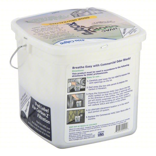 Nu - Calgon 61061 System Odor Neutralizer ClenAir Original, 8.5 lb Pail, 2,500 sq ft, Fresh, White - KVM Tools Inc.KV40TC98