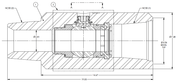 Hikalibre 4179 - NC50 - SERIES Valve Assembly, 7.38 OD X 2.81 ID X 14.67 SH - SH, NC50 BXP, 15 KSI WP, Manual, Class 2 - KVM Tools Inc.KV4179 - NC50