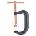 Wilton 406 - P Spatter Resistant C - Clamp Extra Heavy Duty, V - Grooved, Swivel, Sliding T Handle - KVM Tools Inc.KV41D476