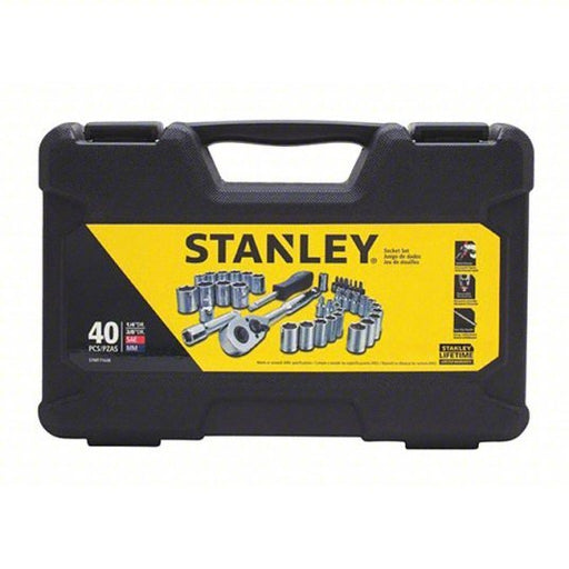 Stanley STMT71648 40 pc. 1/4" & 3/8" Drive Mechanics Tool Set - KVM Tools Inc.KV41VE14