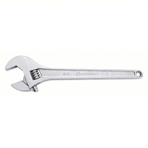 Crescent AC215VS Adjustable Wrench,15 in.,Chrome Finish - KVM Tools Inc.KV41WL74