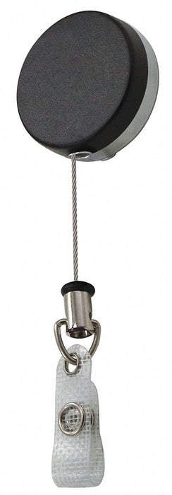 Lucky Line Products G422 Badge Holder, Strap, Horizontal/Vertical, 3 3/4 in Overall Ht, 1 5/8 in Overall Wd, Black