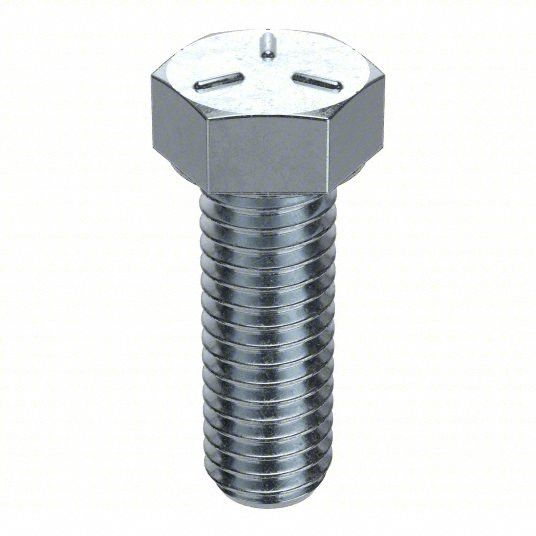 Approved Vendor U01210.037.0150 Hex Tap Bolt, Steel Grade 5, Zinc Plated, 3/8"-16, Coarse, 1-1/2 in lg, Fully Threaded, 50 PK