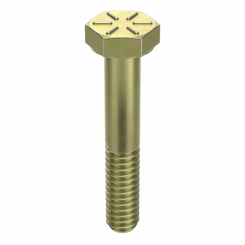 Approved Vendor N04104.031.0150 Hex Head Cap Screw, Steel, Grade 8, Zinc Yellow, 5/16"-18, Coarse, 1 1/2 in lg, Made in USA*, 100 PK