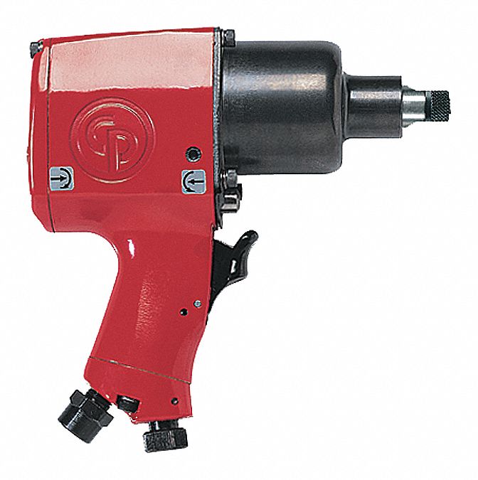 Chicago Pneumatic CP9542 Air Impact Wrench, 1/2 in Drive, Compact Pistol-Grip, 320 ft-lb Torque, 450 ft-lb Breakaway, Pin Detent