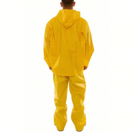 Tingley S56307.SM Rain Suit 3 - Piece Rain Suit with Jacket, Detachable Hood, and Bib Overalls, Yellow, S - KVM Tools Inc.KV309CX7