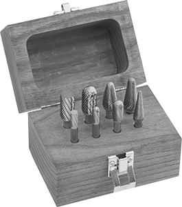 McMaster 4308A14 Carbide Bur Set with 1/4