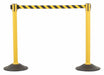 US Weight U2055CYB Barrier Post with Belt, 38 1/2 in Post, 6 1/2 ft Belt, 2 Posts