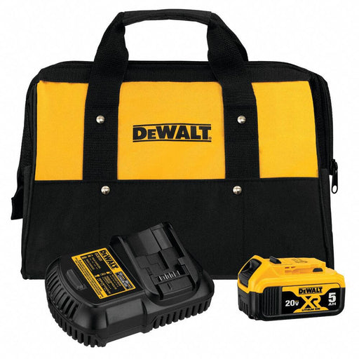 DEWALT DCB205CK Battery and Charger Kit, 20V MAX*, 5 Ah, Battery Included, Charger Included, 20V DC
