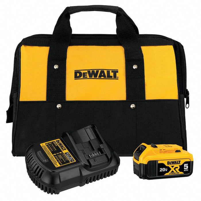 DEWALT DCB205CK Battery and Charger Kit, 20V MAX*, 5 Ah, Battery Included, Charger Included, 20V DC