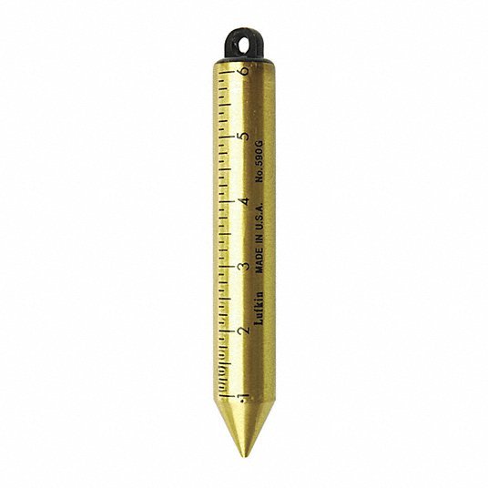 Crescent Lufkin 590GN Plumb Bob,Brass Inage 20 oz - KVM Tools Inc.KV43XZ79