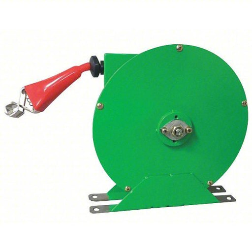 KVM Tools KV440G06 Cable Reel Spring Return, Powder Coated, Locking, Green, 50 ft Cable Lg - KVM Tools Inc.KV440G06