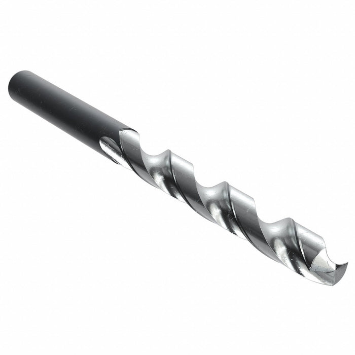Walter A1247-3/8IN Jobber Length Drill Bit, 3/8 in, 130° Point, HSS, Bright Uncoated, Straight Shank, 2-Flute, Conical Point