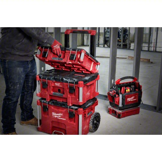 Milwaukee 48 - 22 - 0140 Electricians Tool Kit 18 Total Pcs, Rolling Modular Tool Box, 11 - 19 Pieces Range - KVM Tools Inc.KV444N78
