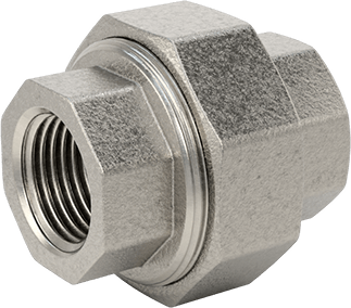 McMaster 4452K225 316 Stainless Steel Threaded Pipe Fitting Low-Pressure, Union Straight Connector, 1/2 NPT Female