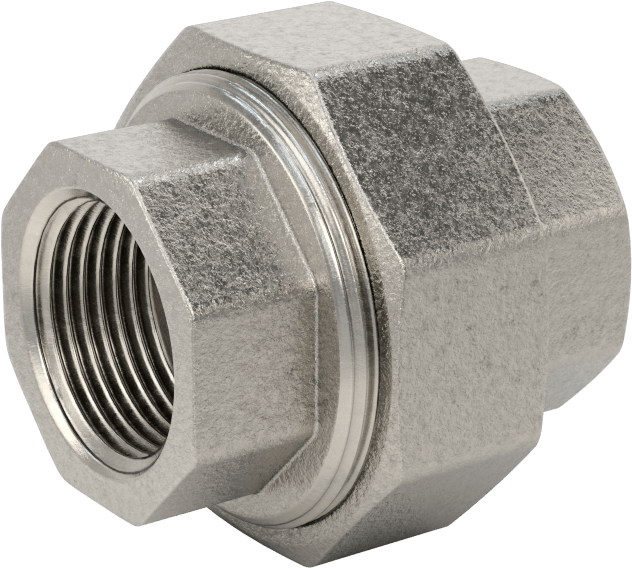 McMaster 4452K226 316 Stainless Steel Threaded Pipe Fitting Low-Pressure, Union Straight Connector, 3/4 NPT Female