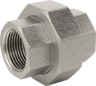 McMaster 4452K226 316 Stainless Steel Threaded Pipe Fitting Low-Pressure, Union Straight Connector, 3/4 NPT Female