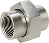 McMaster 4452K466 316 Stainless Steel Threaded Pipe Fitting, Medium-Pressure, Straight Union Connector, 1 NPT Female