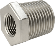 McMaster 4464K262 Hex Bushing 304 Stainless Steel, 3/8 in x 1/8 in Fitting Pipe Size, Male NPT x Female NPT - KVM Tools Inc.KV4464K262