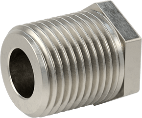 McMaster 4464K262 Hex Bushing 304 Stainless Steel, 3/8 in x 1/8 in Fitting Pipe Size, Male NPT x Female NPT - KVM Tools Inc.KV4464K262