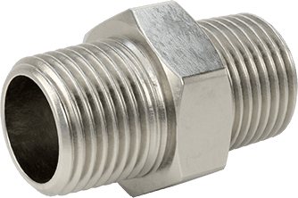 McMaster 4464K741 304 Stainless Steel Threaded Pipe Fitting Low Pressure, Straight Connector, 1/2 NPT Male - KVM Tools Inc.KV4464K741