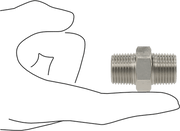 McMaster 4464K741 304 Stainless Steel Threaded Pipe Fitting Low Pressure, Straight Connector, 1/2 NPT Male - KVM Tools Inc.KV4464K741