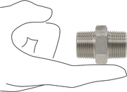 McMaster 4464K751 304 Stainless Steel Threaded Pipe Fitting Low Pressure, Straight Connector, 3/4 NPT Male - KVM Tools Inc.KV4464K751