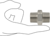 McMaster 4464K751 304 Stainless Steel Threaded Pipe Fitting Low Pressure, Straight Connector, 3/4 NPT Male - KVM Tools Inc.KV4464K751