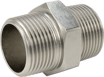McMaster 4464K761 304 Stainless Steel Threaded Pipe Fitting Low Pressure, Straight Connector, 1 NPT Male - KVM Tools Inc.KV4464K761