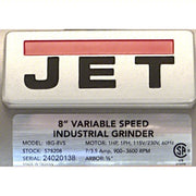 JET IBG - 8VS Bench Grinder Variable Speed, 1 hp, 8 in Max Wheel Dia, 900 RPM to 3,600 RPM, 115/230V - KVM Tools Inc.KV446M31
