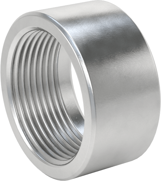 McMaster 44705K922 Low-Pressure 6061 Aluminum Pipe Adapter, 1-1/4 NPT Female x Butt-Weld, Class 150 (sub for 44705K322 — NOT MIL-DTL-52618 certified)