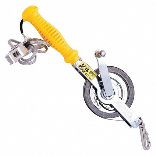 US Tape 58850 Double Duty Oil Gauging Tape Measure 50 ft / 15 m, Swivel Snap Tip, Steel, Metric/SAE, Gray - KVM Tools Inc.KV449U62