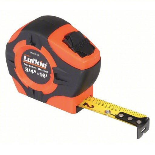 Lufkin PQR1316N Tape Measure Inch/Fractional - Read, Nonmagnetic Single Hook Tip, 16 ft, Std Blade - KVM Tools Inc.KV44ZJ76