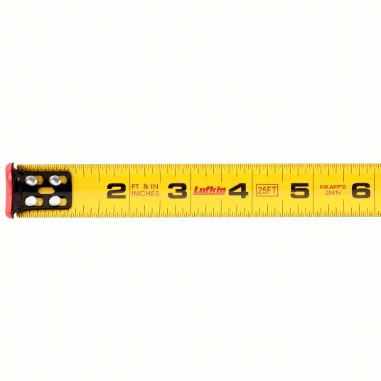 Crescent Lufkin L725MAG Magnetic Tip Tape Measure Inch, 25 ft, Std Blade, 1/16 in - KVM Tools Inc.KV44ZJ79