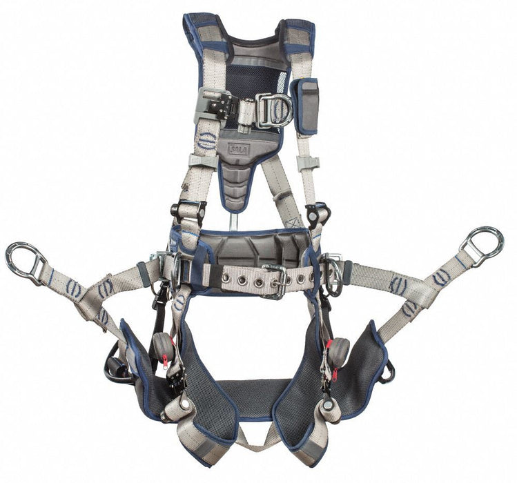 3M 1114366 Fall Protection Harness, Vest, Unisex, Quick-Connect / Quick-Connect Buckles, M, 420 lb Capacity