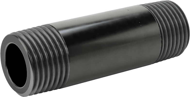 McMaster 4550K174 Thick-Wall Welded Steel Pipe Nipple, Threaded Both Ends, 1/2 NPT, 2-1/2" Long, Sch 80, Class 300