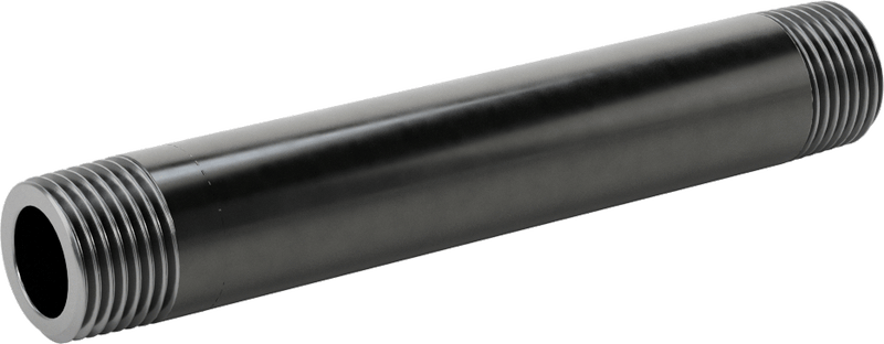 McMaster 4550K179 Thick-Wall Welded Steel Pipe Nipple, Threaded Both Ends, 1/2 NPT, 5" Long, Sch 80, Class 300