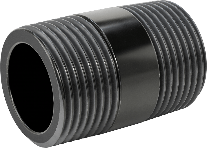 McMaster 4550K192 Thick-Wall Welded Steel Pipe Nipple, Threaded Both Ends, 3/4 NPT, 1-1/2" Long, Sch 80, Class 300