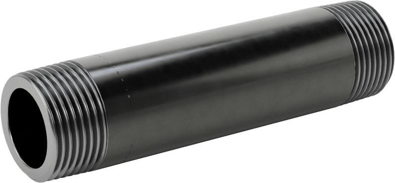 McMaster 4550K197 Thick-Wall Welded Steel Pipe Nipple, Threaded Both Ends, 3/4 NPT, 4" Long, Sch 80, Class 300