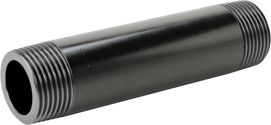 McMaster 4550K197 Thick-Wall Welded Steel Pipe Nipple, Threaded Both Ends, 3/4 NPT, 4" Long, Sch 80, Class 300