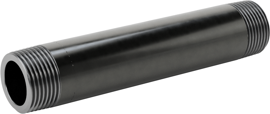 McMaster 4550K199 Thick-Wall Welded Steel Pipe Nipple, Threaded Both Ends, 3/4 NPT, 5" Long, Sch 80, Class 300