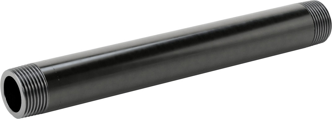McMaster 4550K214 Thick-Wall Welded Steel Pipe Nipple, Threaded Both Ends, 3/4 NPT, 8" Long, Sch 80, Class 300
